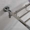 Bathroom stainless steel Towel Rack, Wall Mounted single Towel Holder Polished with 5 Hooks